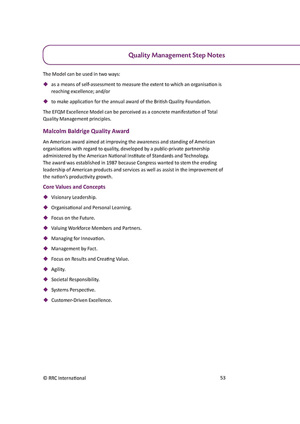  Reference Guide Quality Management Step Notes Page 3