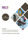 NEBOSH Health and Safety Management for Construction - International Revision Aids and Material Sample Unit CI1 RG Cover