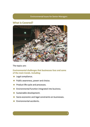 IEMA Certificate in Environmental Management Reference Guide Sample Environmental Issues For Senior Managers Page 3 600