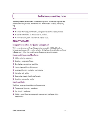  Reference Guide Quality Management Step Notes Page 1