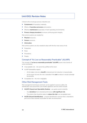 NEBOSH Oil & Gas Certificate Revision Guide Revision Aids and Material IOG RG Page 4