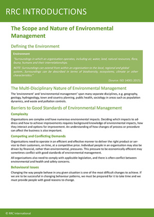  Reference Guide Introduction To Environmental Management Page 1