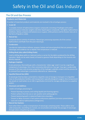 NEBOSH HSE Certificate in Process Safety Management Reference Guide Sample Introduction To Safety In The Oil And Gas Industry Page 1