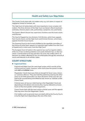  Reference Guide Health & Safety Law Step Notes Page 1