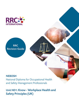NEBOSH National Diploma Revision Guide Revision Aids and Material Unit DN1 RG Cover